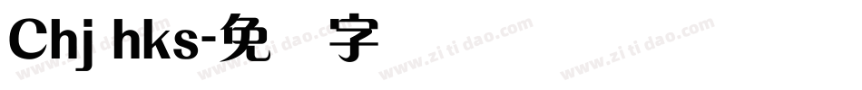 Chj hks字体转换